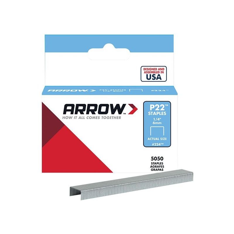 Arrow P22 Staples 6mm (1/4in) (Box 5050)