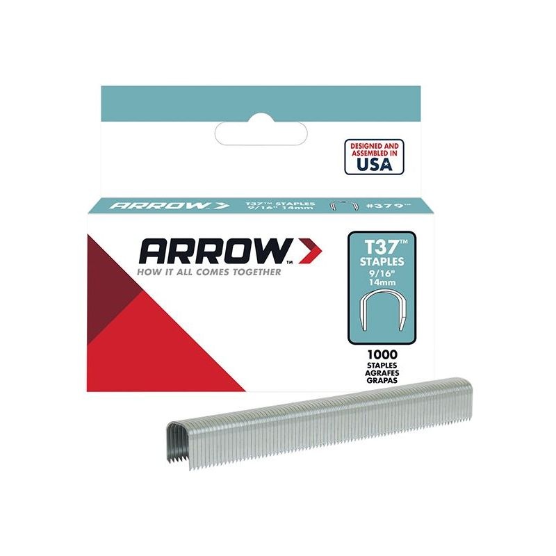 Arrow T37 Staples 12mm (1/2in) (Box 1000)