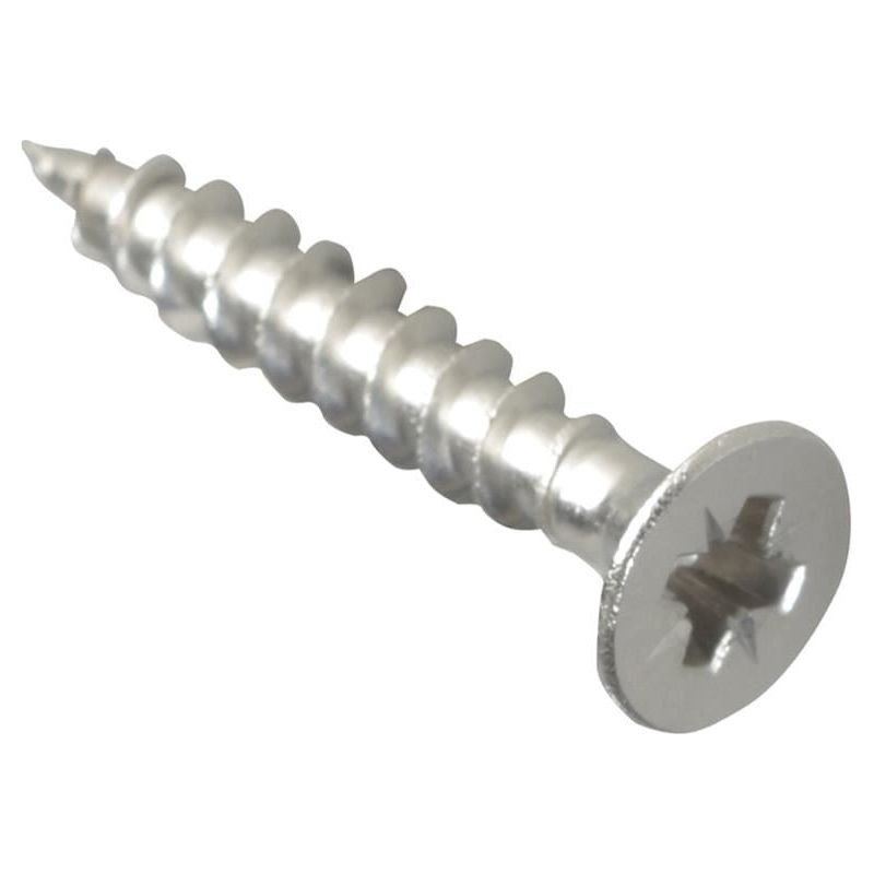 Forgefix Multi-Purpose Pozi Compatible Screw CSK ST S/Steel 4.0 x 25mm Box 200