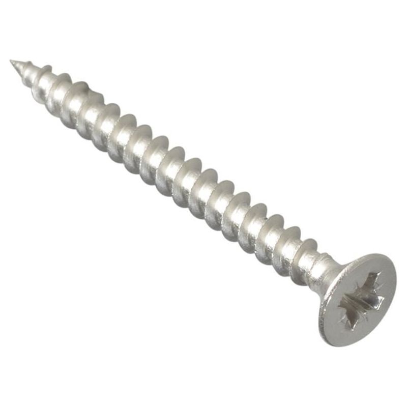 Forgefix Multi-Purpose Pozi Compatible Screw CSK ST S/Steel 4.0 x 40mm Box 200