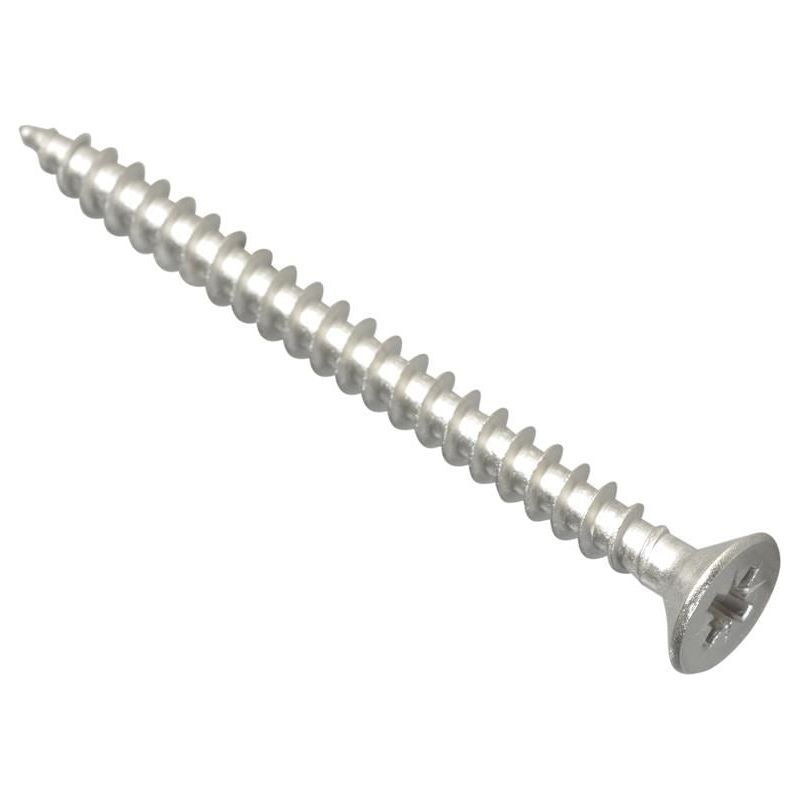 Forgefix Multi-Purpose Pozi Compatible Screw CSK ST S/Steel 5.0 x 60mm Box 100