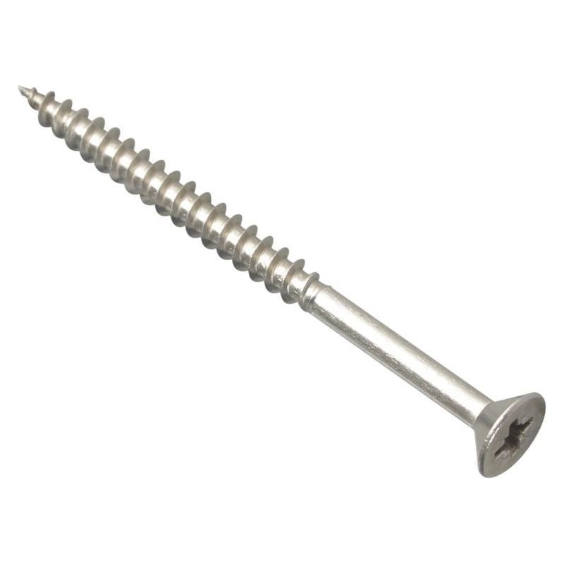 Forgefix Multi-Purpose Pozi Compatible Screw CSK ST S/Steel 5.0 x 70mm Box 100