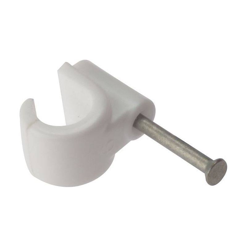 Forgefix Pipe Clip with Masonry Nail 11mm Box 100