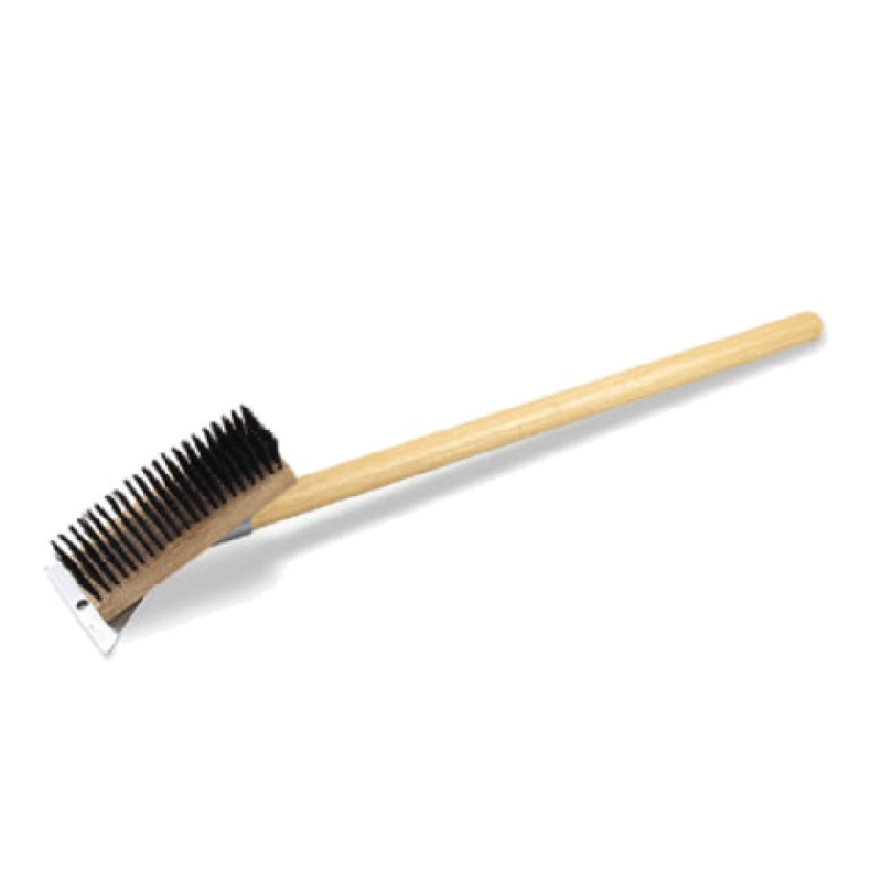 Alegacy Foodservice Products GB8708 Grill Brush With Scraper 7-1/4 X 2-1/2 Block 27 Handle Parallel To Brush