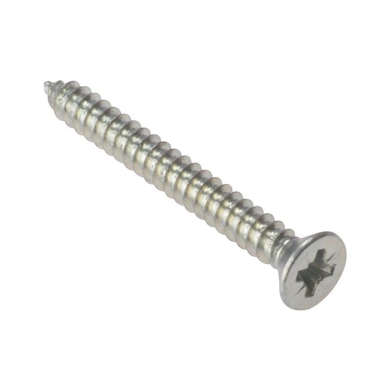 Forgefix Self-Tapping Screw Pozi Compatible CSK ZP 3/4in x 8 Box 200