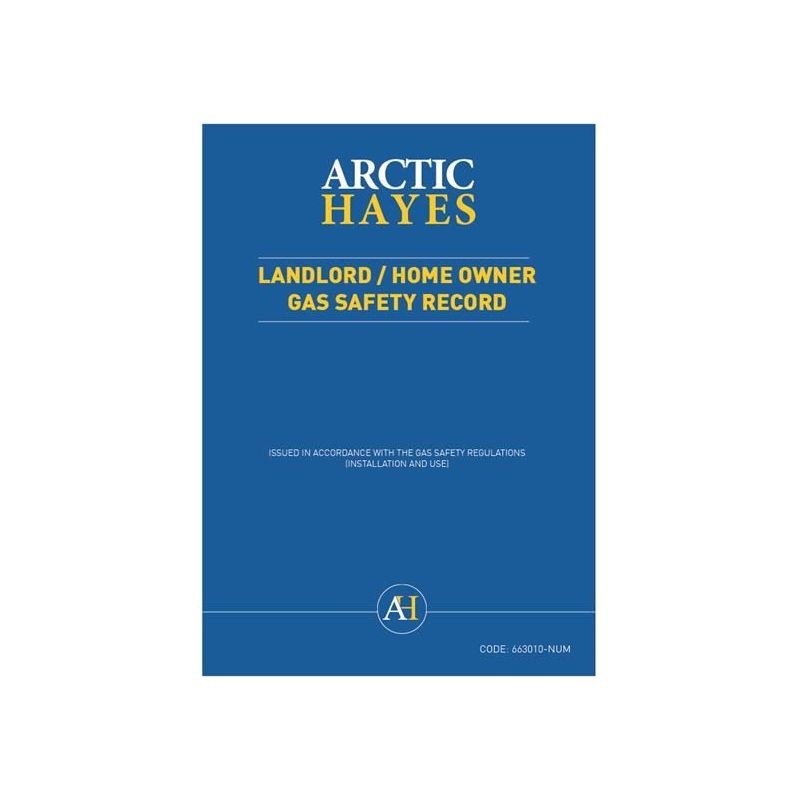 Arctic Hayes Landlord/Homeowner Gas Safety Record (Pad of 25)