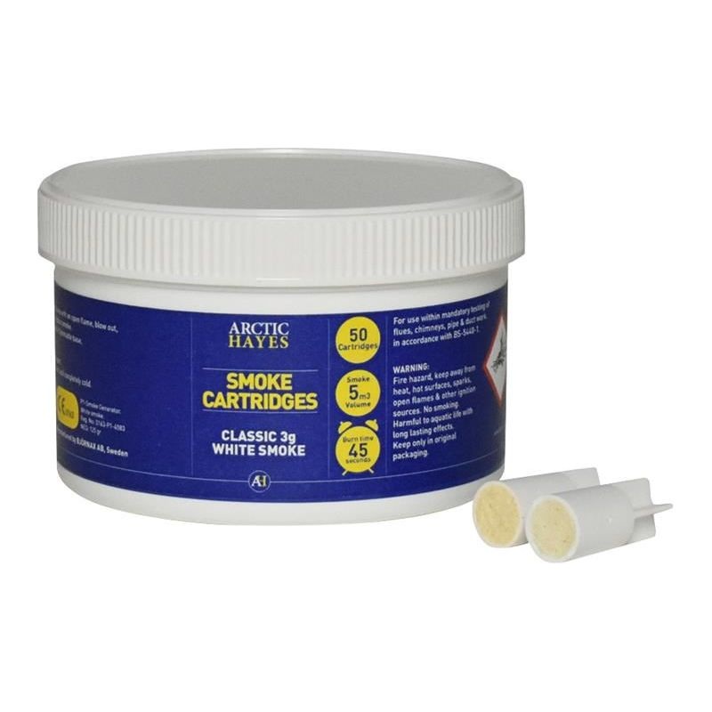 Arctic Hayes Smoke Cartridges Classic 3g White (Tub 50)