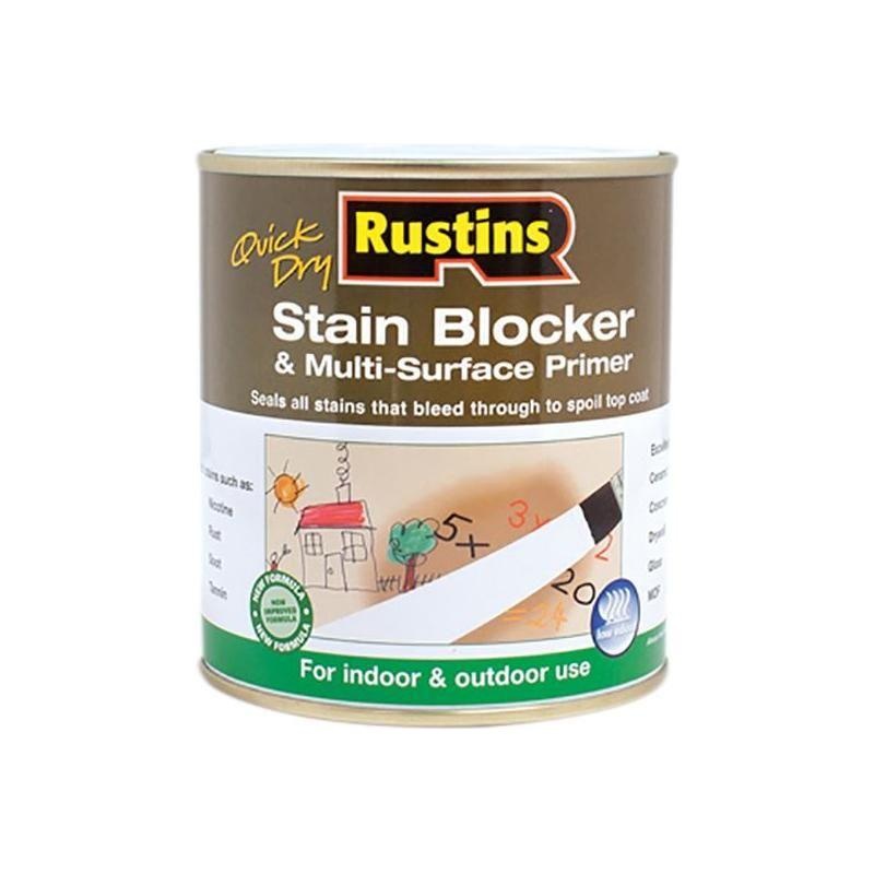 Rustins Quick Dry Stain Block & Multi Surface Primer 250ml