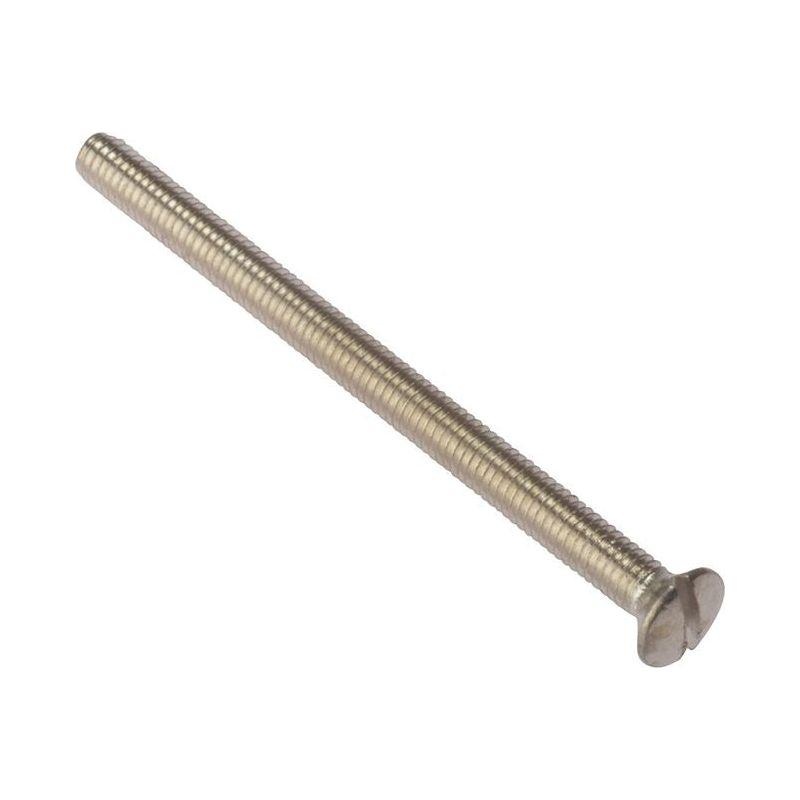 Forgefix Socket Screw Slotted Raised Head Nickel Plated 3.5 x 50mm Bag 100