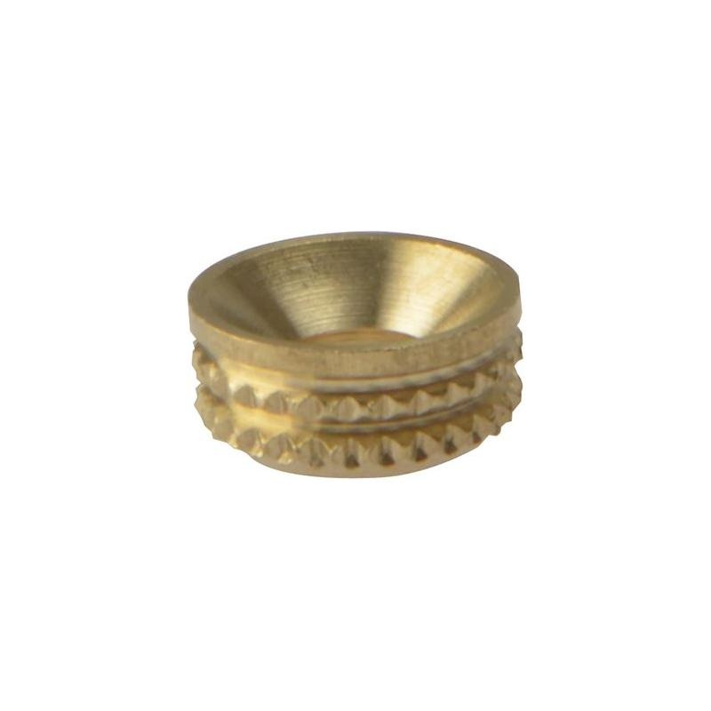 Forgefix Screw Cup Sockets Solid Brass Polished No. 8 Bag 100
