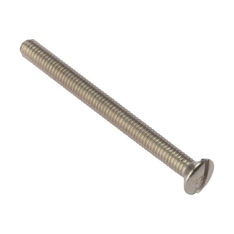 Forgefix Socket Screw Slotted Raised Head Nickel Plated 3.5 x 25mm Bag 100