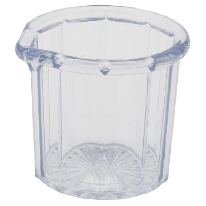 Alegacy Foodservice Products SYR2 E Economy Syrup Pitcher 2-1/2 Oz. 2-1/4 Dia. X 2H