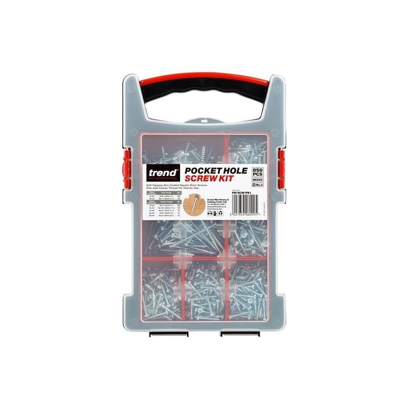 Trend Pocket Hole Screw Selection, 850 Piece