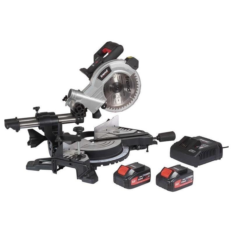 Trend T18S/MS184S2 Mitre Saw 18V 2 x 5.0Ah Li-ion