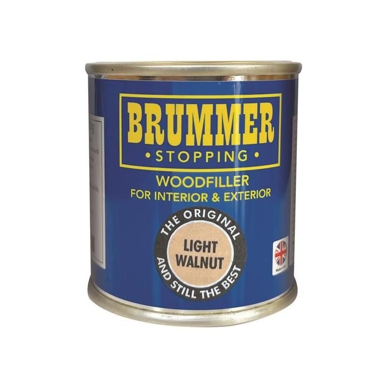 Brummer Wood Filler Light Walnut 250g