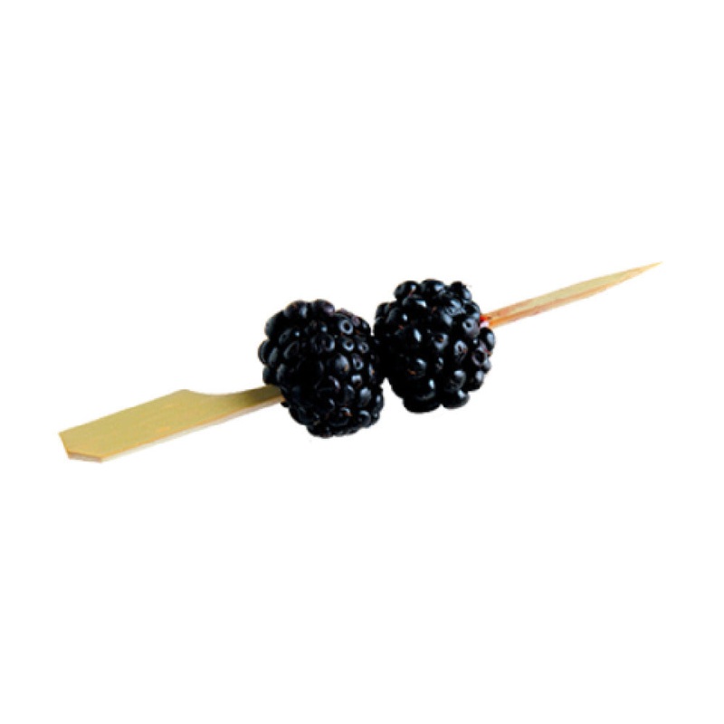 FOH AST021NAB83 Servewise Disposable Pick Paddle 3-1/2 Bamboo (100 Per Bag)