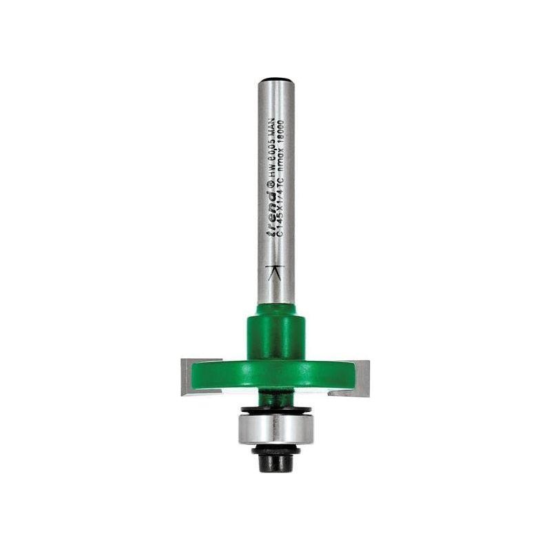 Trend C145 x 1/4 TCT Bearing Guided Slotting Cutter 6.3mm