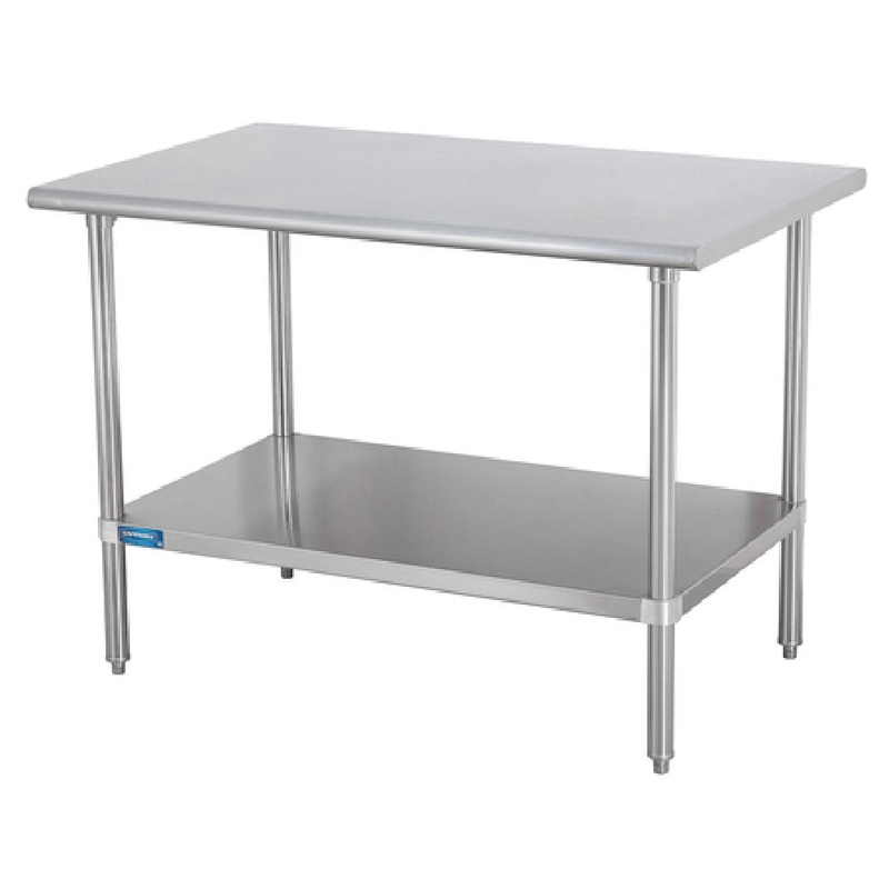 Sapphire Manufacturing SMT-2430G Work Table 30W X 24D 18/400 Stainless Steel Reinforced Top