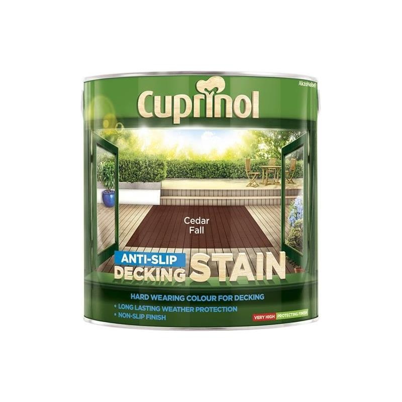 Cuprinol Anti-Slip Decking Stain Cedar Fall 2.5 litre