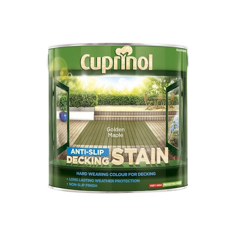 Cuprinol Anti-Slip Decking Stain Golden Maple 2.5 litre