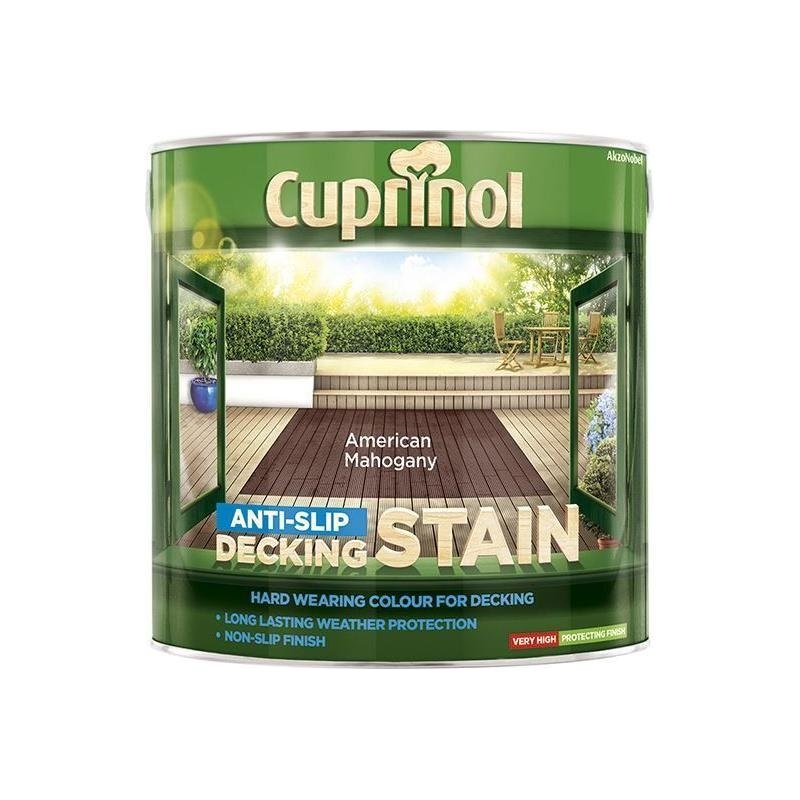 Cuprinol Anti-Slip Decking Stain American Mahogany 2.5 litre