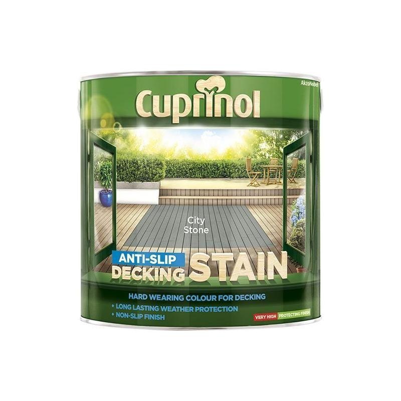 Cuprinol Anti-Slip Decking Stain City Stone 2.5 litre