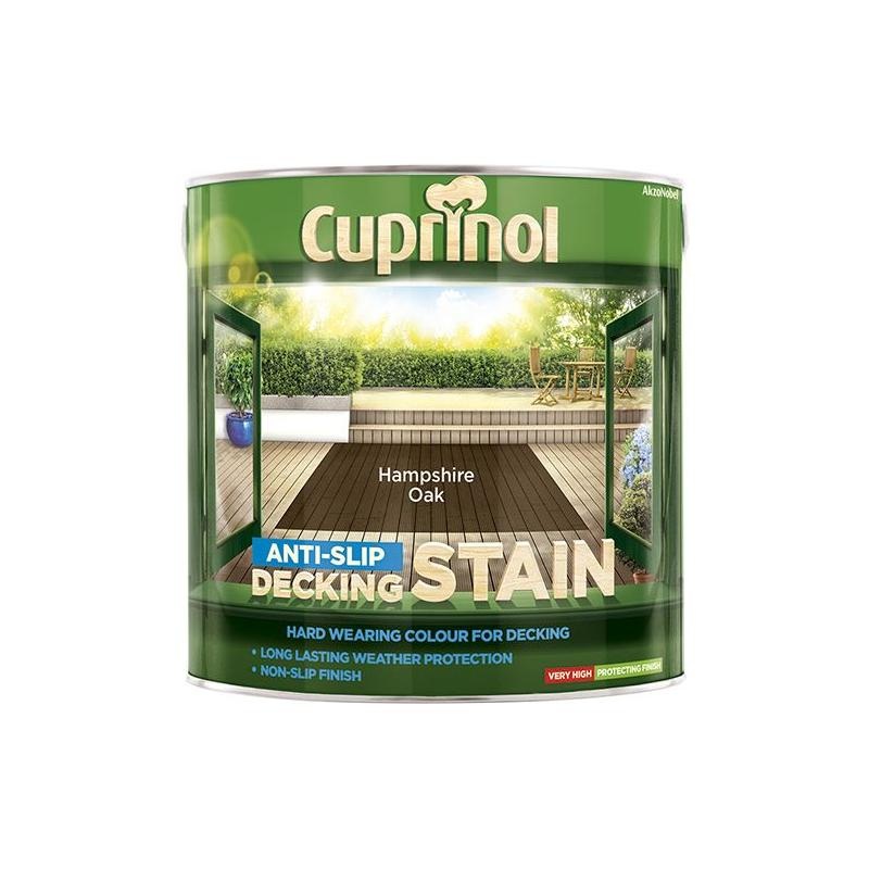 Cuprinol Anti-Slip Decking Stain Hampshire Oak 2.5 litre