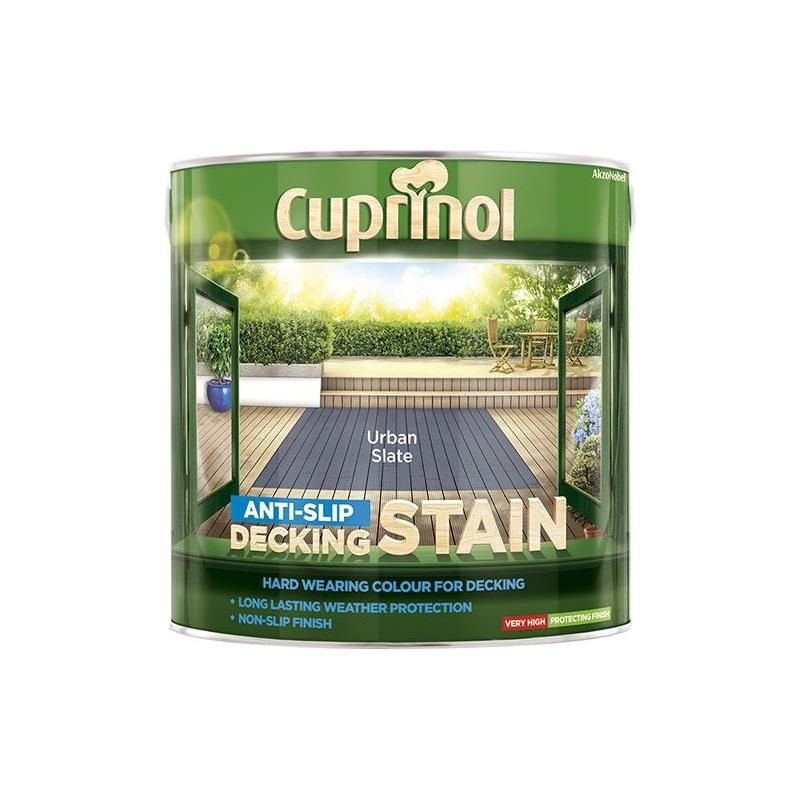 Cuprinol Anti-Slip Decking Stain Urban Slate 2.5 litre