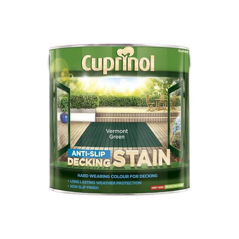 Cuprinol Anti-Slip Decking Stain Vermont Green 2.5 litre