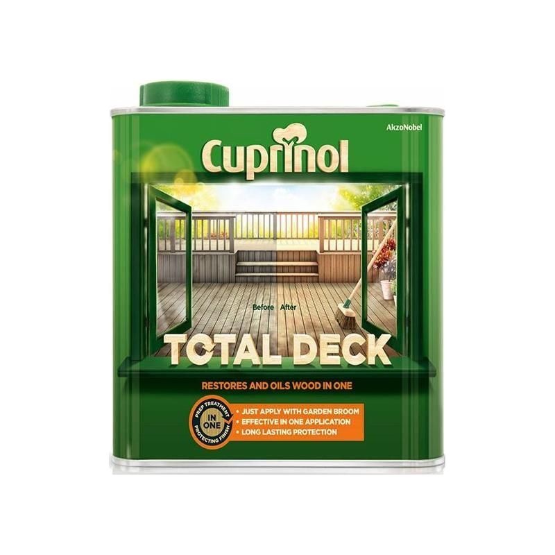 Cuprinol Total Deck Restore & Oil Wood Clear 2.5 litre
