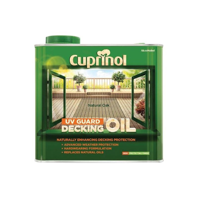 Cuprinol UV Guard Decking Oil Natural Oak 2.5 litre