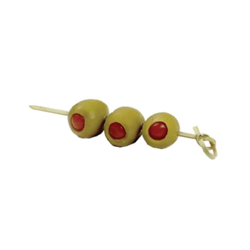 FOH AST001NAB83 Servewise Disposable Knotted Picks 4-1/2 Bamboo