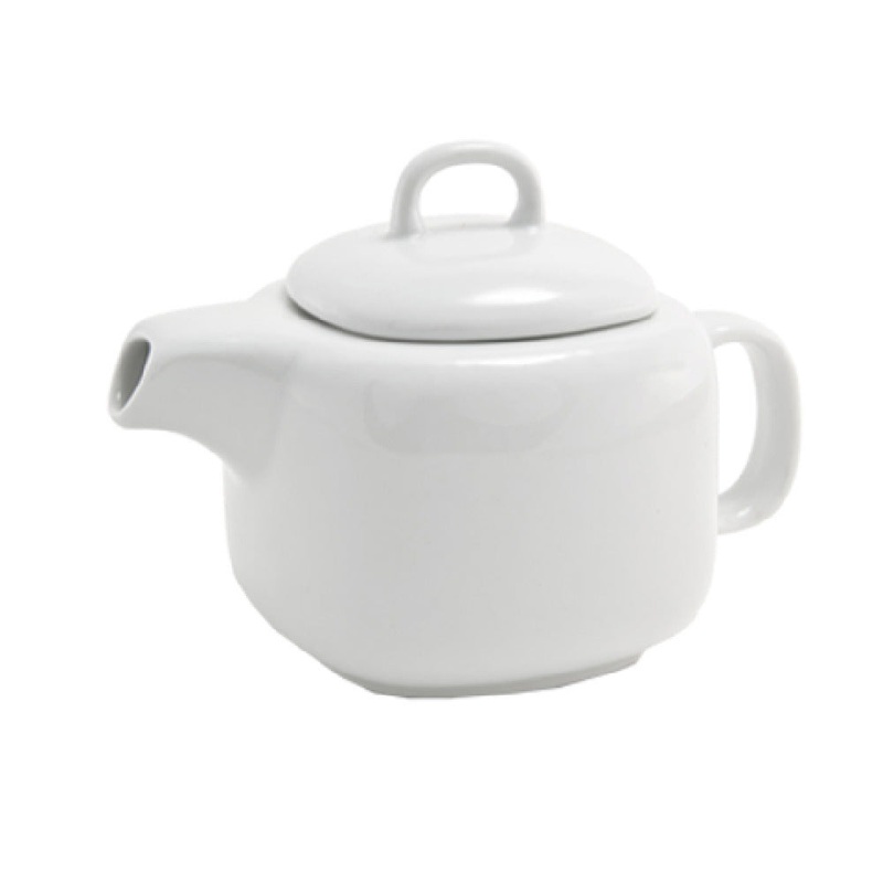 FOH BTP001WHP12 Mod Teapot 16 Oz. 4 Dia. X 3-1/2