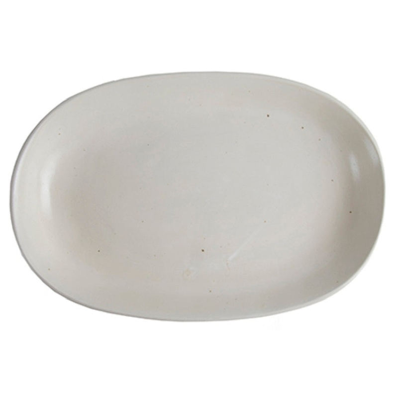 Orion Trading & Design X14-BR Studio Stoneware Platter 15 X 9 Oval