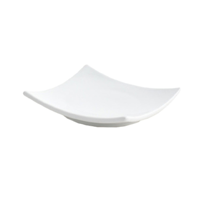 FOH DAP037WHP23 Origami Plate 4 X 4 X 1 Square