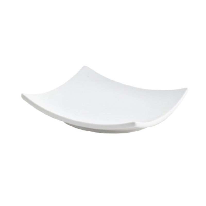 FOH DAP038WHP23 Origami Plate 5 X 5 X 1 Square
