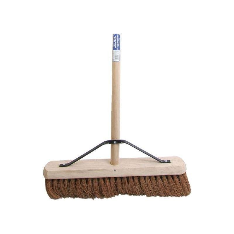 Faithfull Broom Soft Coco 450mm (18in) + Handle & Stay