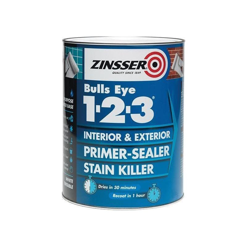 Zinsser Bulls Eye 1-2-3 Primer & Sealer Paint 1 litre