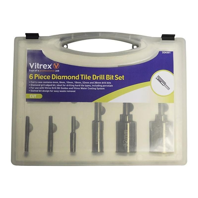 Vitrex DDK001 Porcelain Drill Kit, 6 Piece
