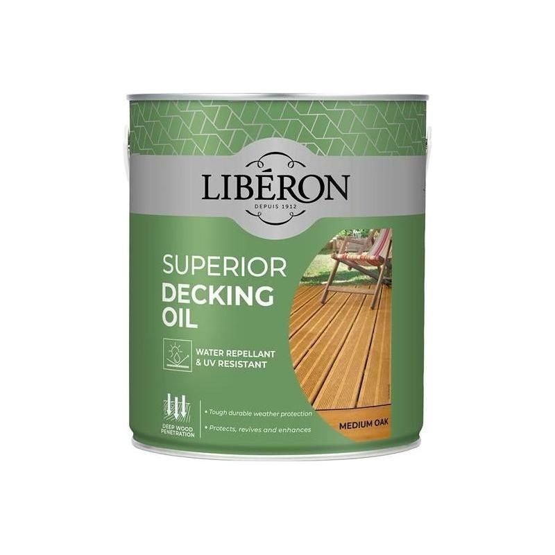 Liberon Superior Decking Oil Medium Oak 2.5 litre