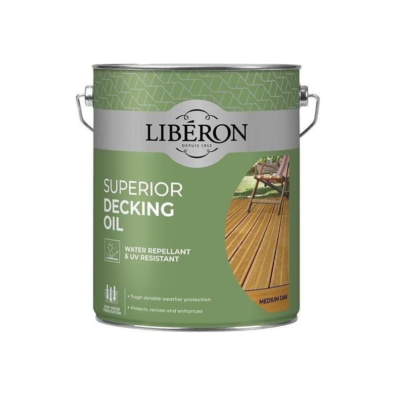 Liberon Superior Decking Oil Medium Oak 5 litre
