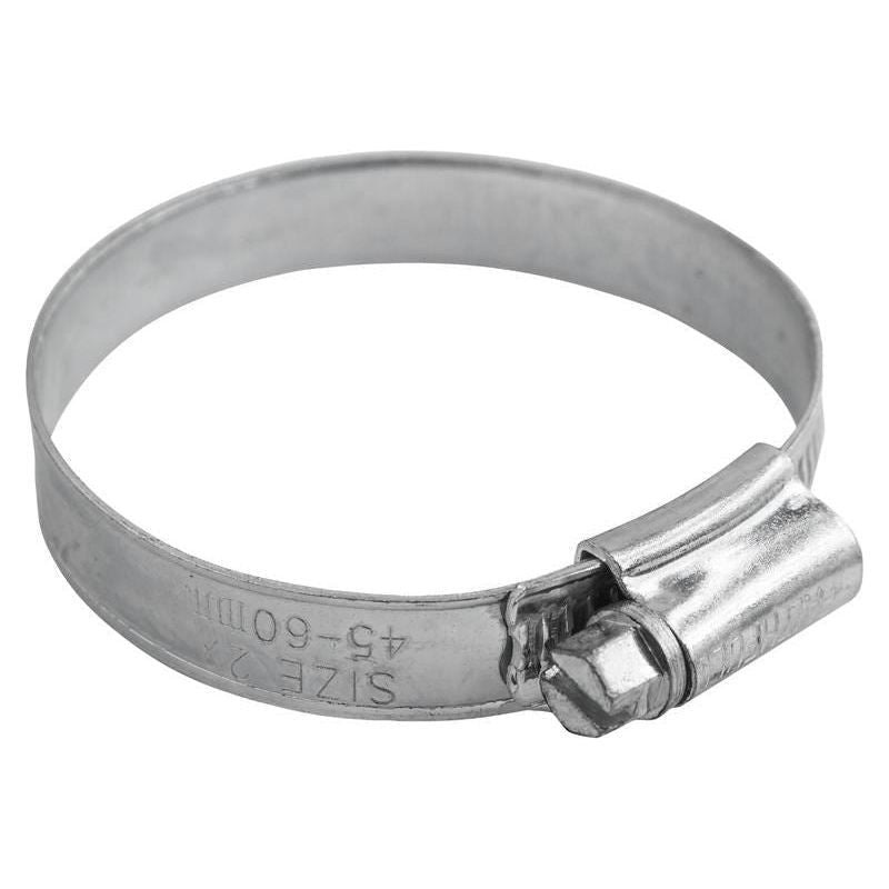 Faithfull 2X Stainless Steel Hose Clip 45 - 60mm