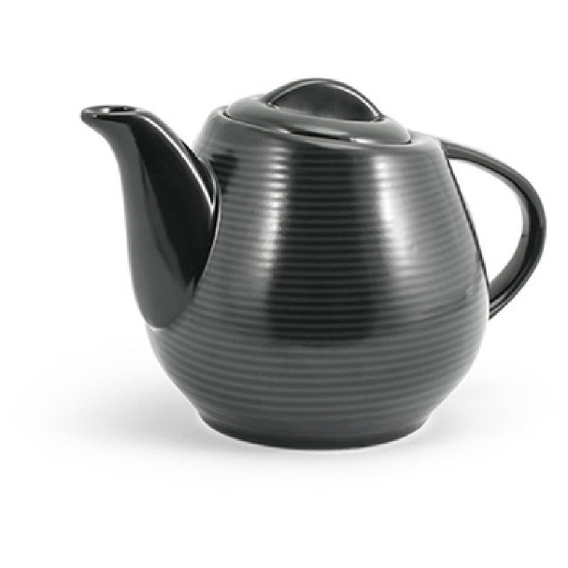 FOH BTP002BKP12 Spiral Teapot 15 Oz. 4 Dia. X 4
