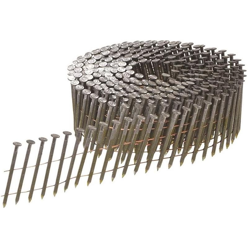 Bostitch Bright Ring Shank Coil Nails 2.1 x 25mm (Pack 31,500)