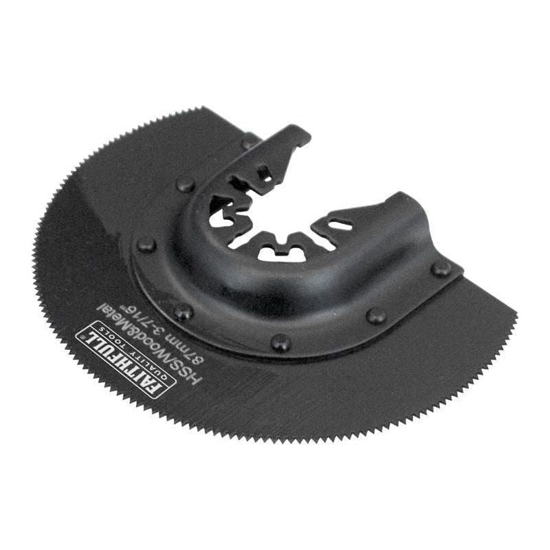 Faithfull Multi-Functional Tool CrV Radial Blade Wood Wavy Set 87mm