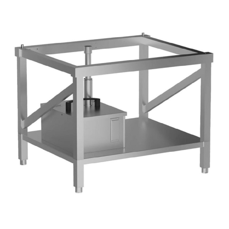 Lainox BSR011PG Floor Stand With Shelf & Fat Container For Chicken Grill Kit Professional