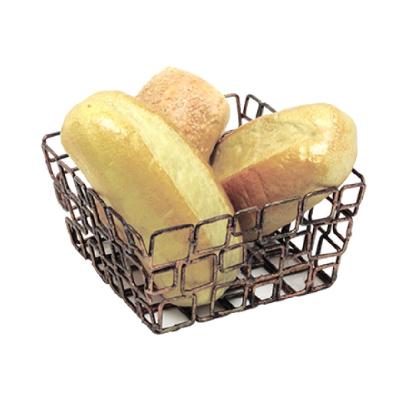 FOH BHO044GOI22 Wireware Coppered Link Basket 6 X 6 X 3 Square