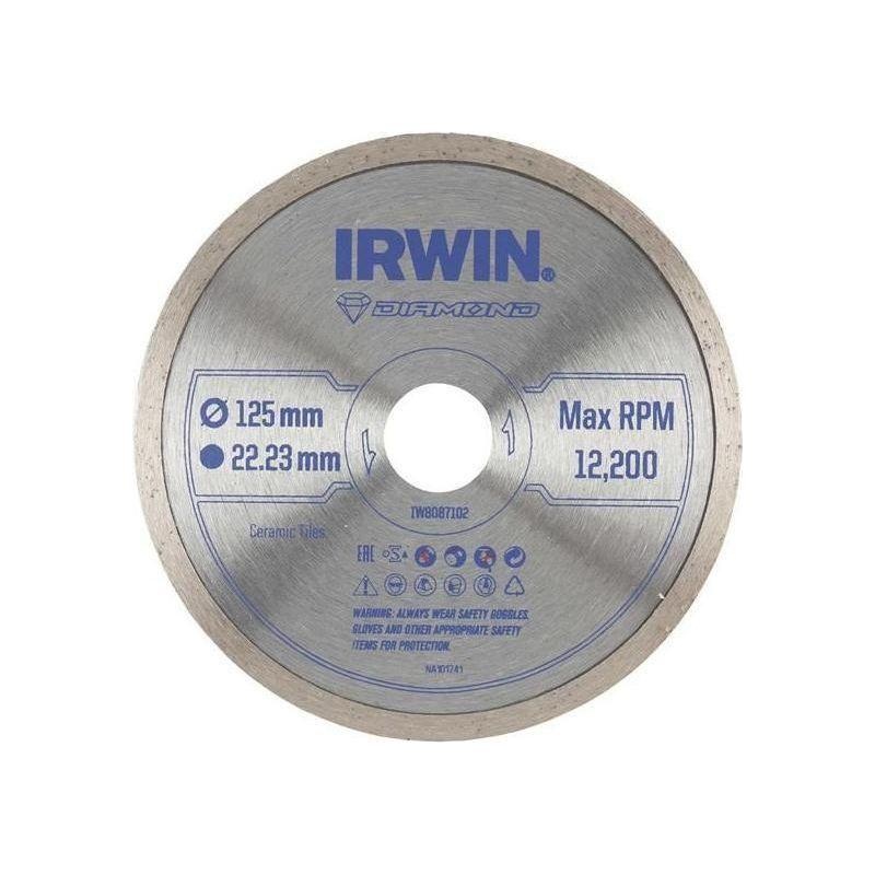 Irwin Continuous Rim Diamond Blade 125 x 22.23mm