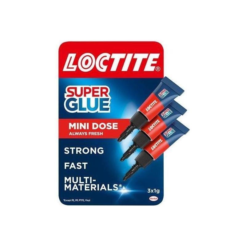 Loctite Super Glue Original Mini Tube Trio 3 x 1g