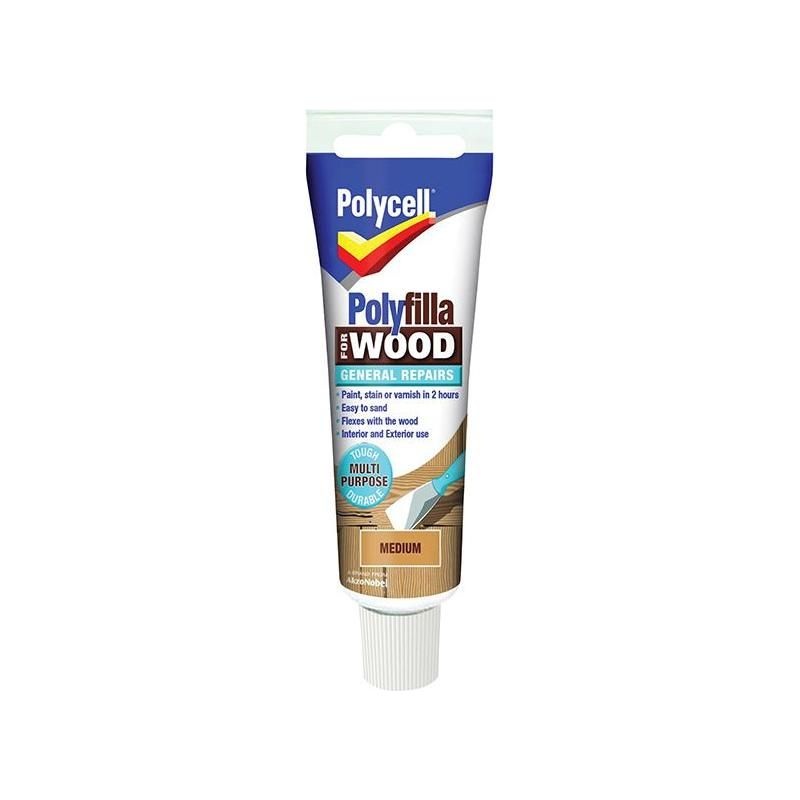Polycell Polyfilla For Wood General Repairs Tube Medium 75g